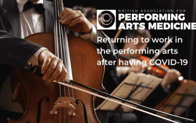 Returning to work in the performing arts after having COVID-19