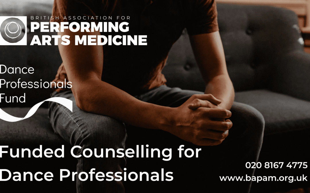 Counselling for Dance Professionals from BAPAM and Dance Professionals Fund